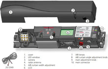 Încarcă imaginea în vizualizatorul Galerie, LABEL IXIO-DT1 (V00225) – Senzor combinat microonde + infraroșu activ pentru uși glisante automate, activare și siguranță, H max 3,5 m | Cod V00225