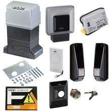 Încarcă imaginea în vizualizatorul Galerie, FAAC PRATICO C Kit – Kit automatizare poartă culisantă până la 600 kg, motor 746 C Z16 cu placă electronică integrată | Cod 105940