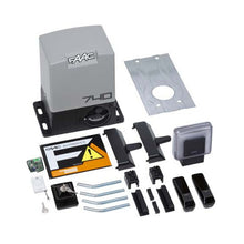 Încarcă imaginea în vizualizatorul Galerie, FAAC DELTA 2 Kit – Kit automatizare poartă culisantă până la 500 kg, motor 740E Z16 SAFE 230V cu centrală integrată și accesorii incluse | Cod 105942