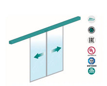 Încarcă imaginea în vizualizatorul Galerie, LABEL ETERNA 90 – Kit automatizare ușă glisantă 24V, pentru 2 canaturi (2 foi), motor brushless cu encoder, utilizare intensivă | Cod ET-90D