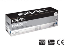 Încarcă imaginea în vizualizatorul Galerie, FAAC HANDY Kit – Kit automatizare porți batante până la 2,7 m, motoare S418 24V, cu centrală E024 și accesorii incluse | Cod 105939