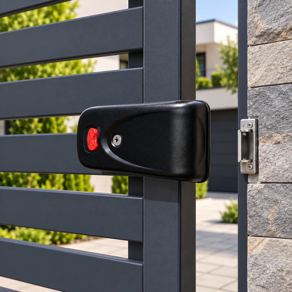 Yala electrica CISA 1A721 montaj aplicat pe poarta metalica