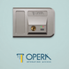 Yala electromagnetica Opera GATE LOCK 28003.2BR mana stanga, gri titan