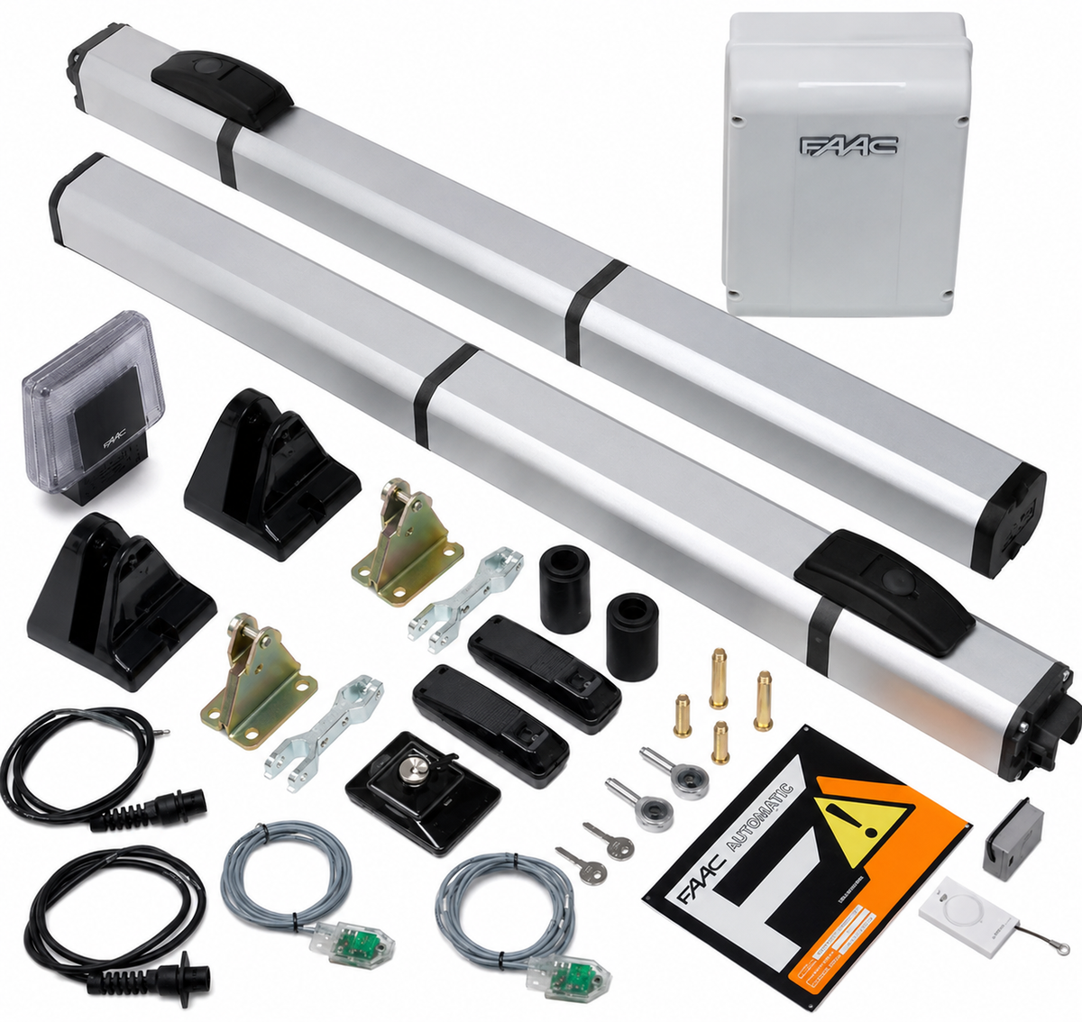 FAAC HYBRID Kit 24V SAFE pentru automatizare poarta batanta, cod 105683