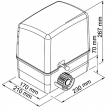 Încarcă imaginea în vizualizatorul Galerie, Kit automatizare poarta culisanta VDS SIMPLY 600 230V cu encoder, max. 600 kg
