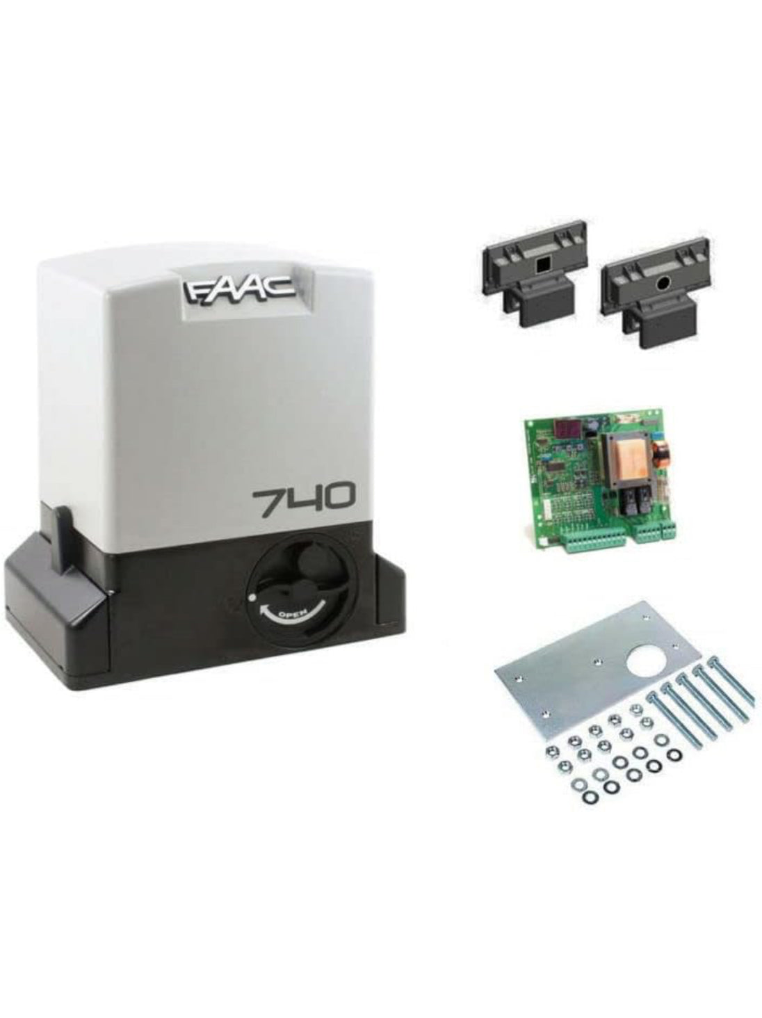 Motor FAAC 740E Z16 SAFE 230V pentru poarta culisanta pana la 500 kg cod 109740