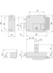 Yala CISA 11721-60-2N7 cu backset reglabil 50-80 mm pentru poarta metalica
