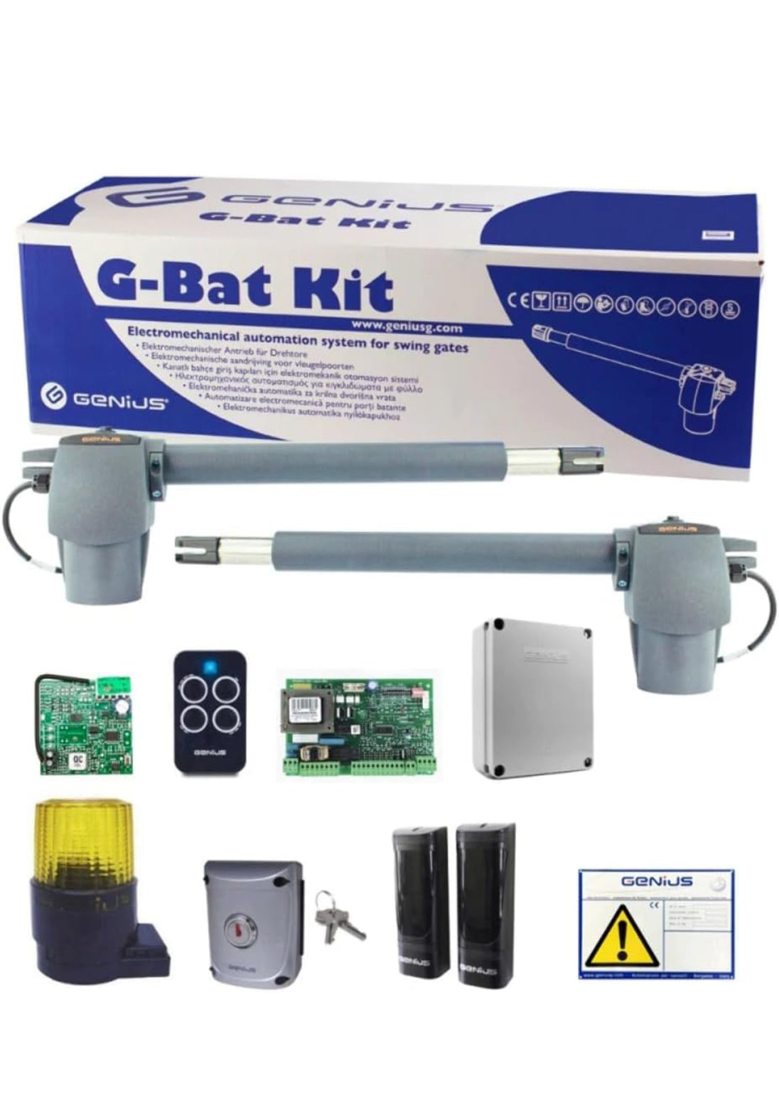 GENIUS G-BAT 300 Kit 230V pentru automatizare poarta batanta pana la 3 m pe canat