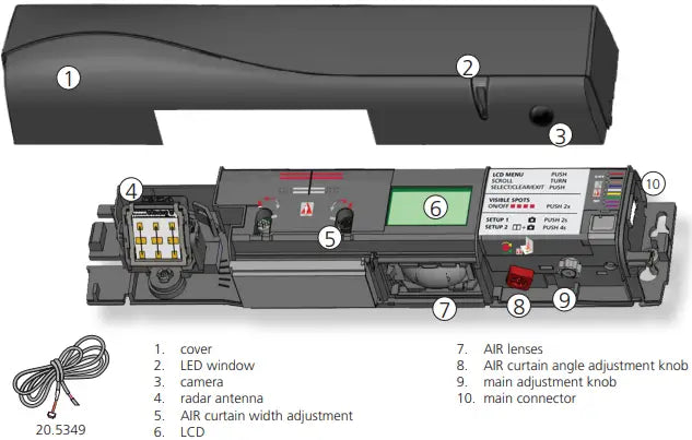 LABEL IXIO-DT1 V00225 senzor pentru usi automate
