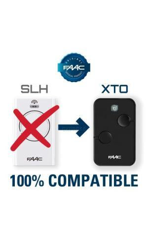 Detaliu telecomanda FAAC XTO2 433 MHz cu 2 canale