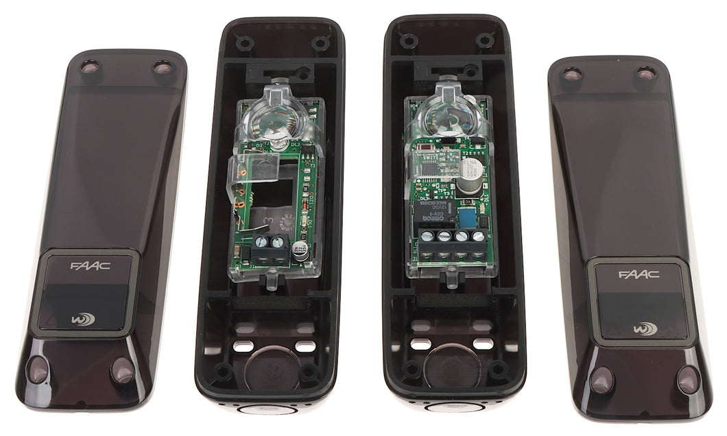 FAAC XP20W D – Set fotocelule direcționale wireless/12-24 V cu rază de acțiune până la 20 m | Cod 785104