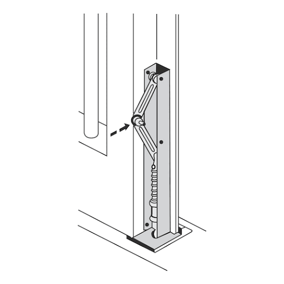 Detaliu zavor cu arc din inox 255