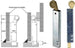 Zavor inox 265 ambidextru cu mecanism cu arc