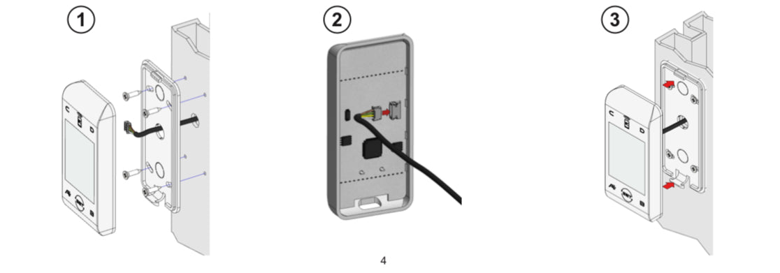 LABEL T-NFC selector pentru configurarea usilor automate