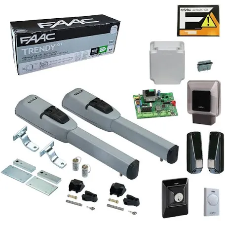 FAAC TRENDY Kit 230V pentru automatizare poarta batanta pana la 1,8 m pe canat