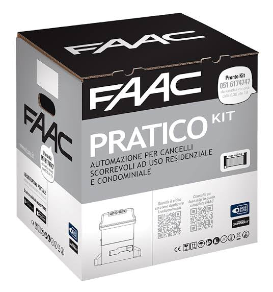 Kit FAAC PRATICO C cu motor 746 C Z16 si accesorii pentru poarta culisanta