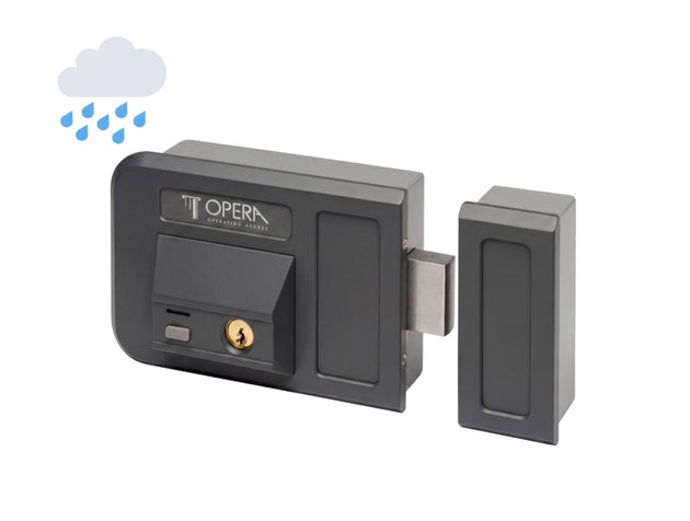 Opera GATE LOCK 28003.1BR yala aplicata 12-24V pentru poarta batanta