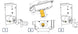 Detaliu montaj yala electromagnetica Opera GATE LOCK 28003.1BR