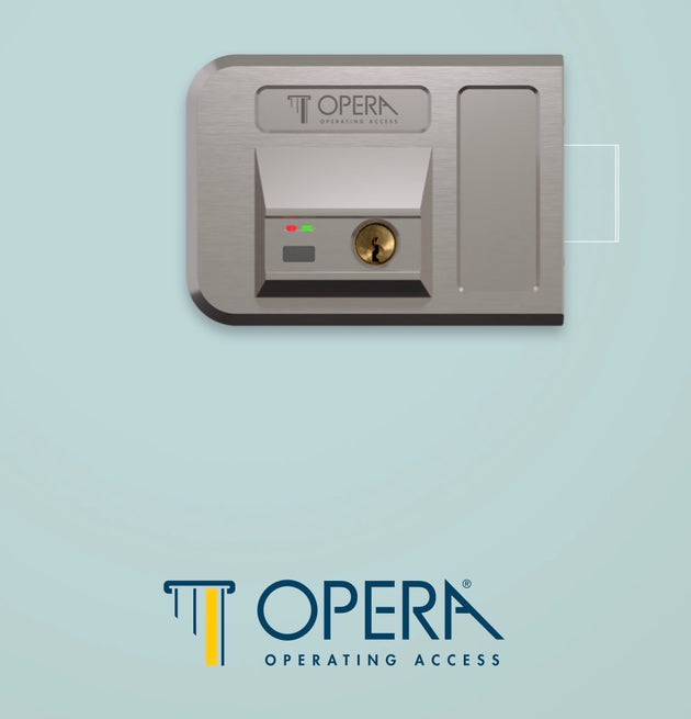 Yala electromagnetica Opera GATE LOCK 28003.1BR mana dreapta, gri titan