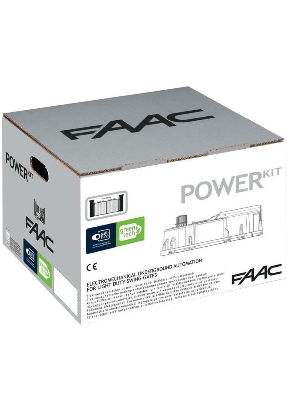 FAAC Power Kit cu actuatoare ingropate 770N pentru poarta batanta