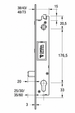 OPERA PRIMA 25600 dimensiuni tehnice contraplaca pentru electropiston