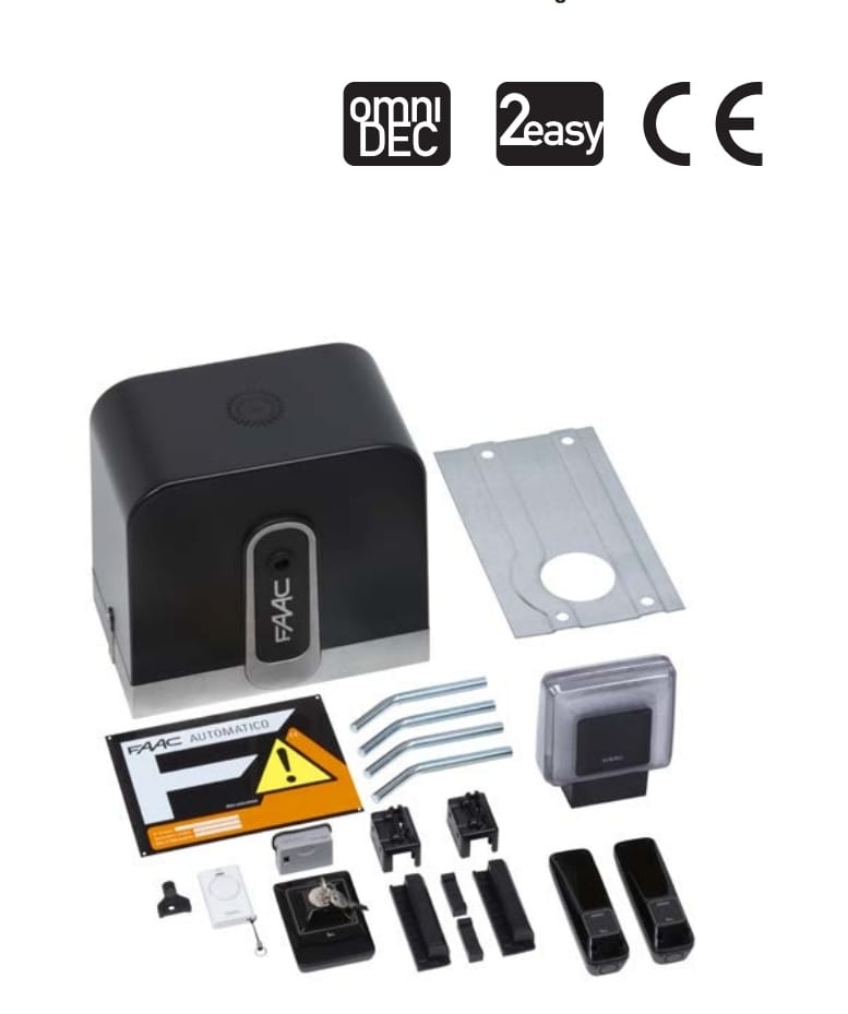 Kit automatizare porti culisante pana la 400Kg FAAC Rapid Kit 24v