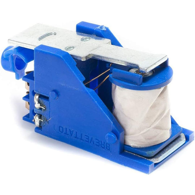 Bobina CISA 107120002 12V AC stanga cu suport nylon albastru