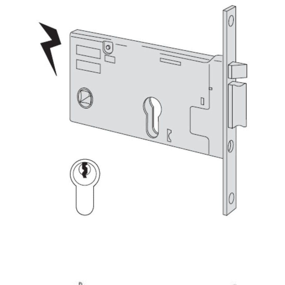Broasca CISA 14350-70 cu zavor autoblocant reversibil