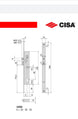 Detalii broasca electrica CISA 16205-30 pentru control acces