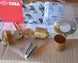 Cilindru exterior CISA 02110 din alama nichelata cu 3 chei