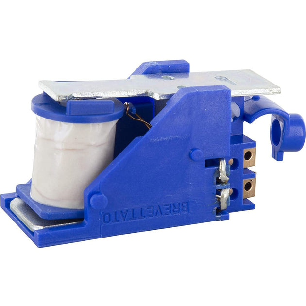 Bobina CISA 107120001 12V AC dreapta cu suport nylon albastru