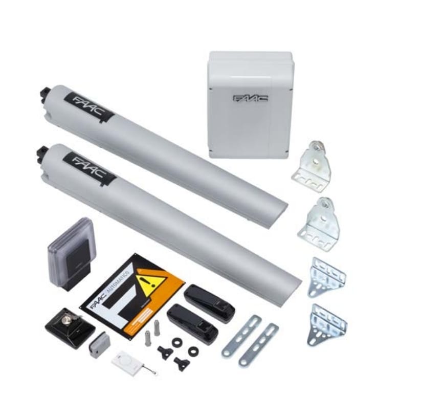 FAAC HANDY Kit 24V SAFE pentru automatizare poarta batanta pana la 2,3 m pe canat